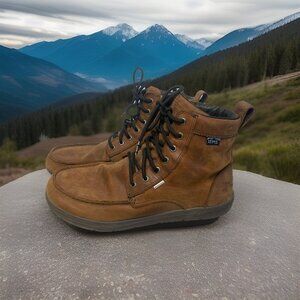 LEMS Boulder Boots Mid Mens 12 Weathered Umber Leather Flexible Wide Waterproof